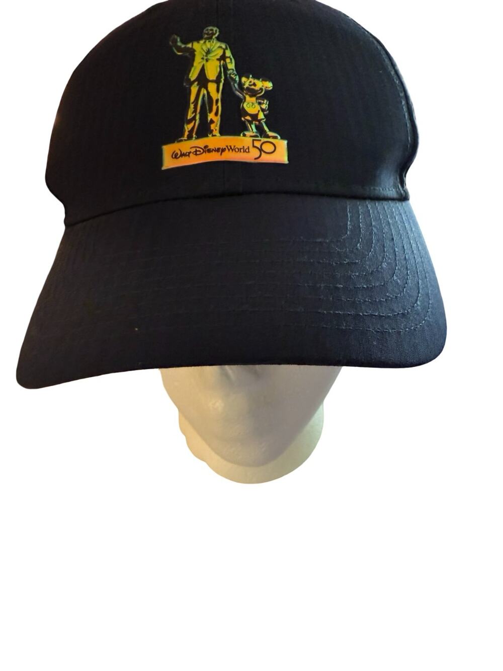 Nike Disney World 50th Anniversary Hat Navy Blue Partners Statue Adjustable Cap
